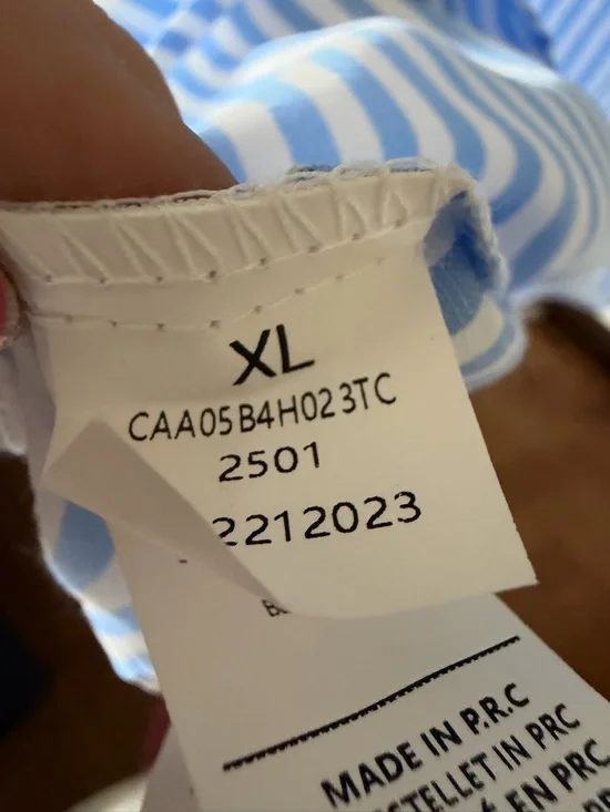 Cupshe Sleeveless Blue & White Striped Summer Dress Size Medium - Picture 8 of 8